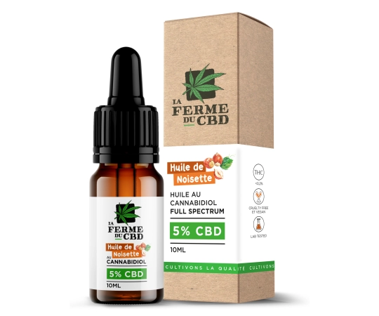 Huile CBD 5% Noisette