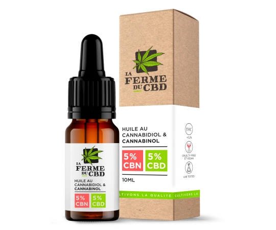 Huile CBN 5% / CBD 5%