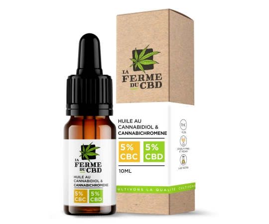 Huile CBC 5% / CBD 5%