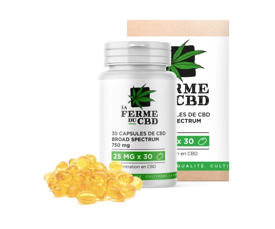 30 gélules CBD 25mg