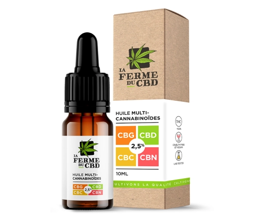 Huile multi-cannabinoïdes