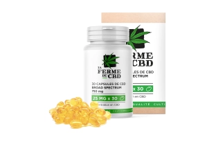 30 gélules CBD 25mg